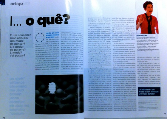 Artigo sobre Inovação pro Lançamento da Revista TopIt